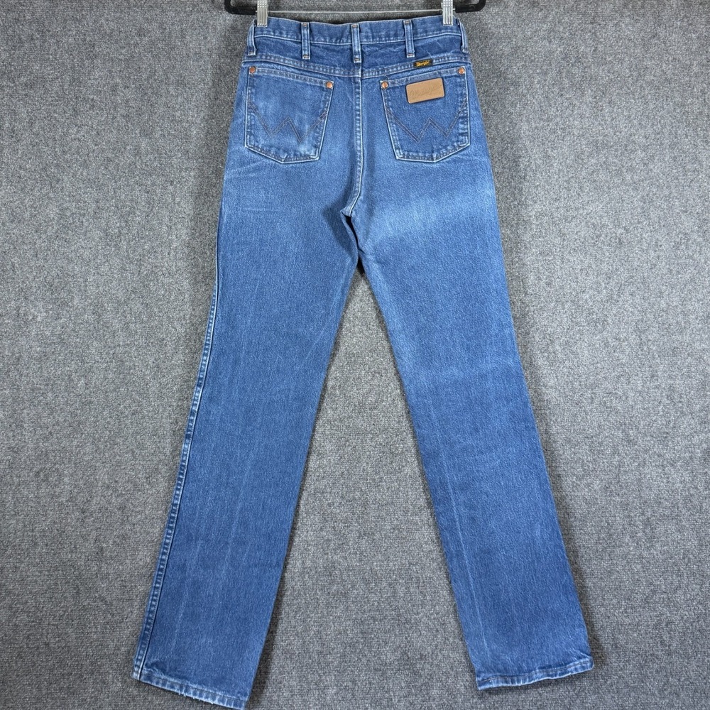 Wrangler Cowboy Cut Slim Fit Blue Jean Style 936PWD Bootcut Cowboy Denim 31x34